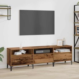 Cabinet TV Lemn Vechi 150 x 30 x 45 cm Lemn Ingineresc si Fier GartenMobel Dekor