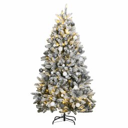 Brad Craciun artificial articulat cu 300 LED-uri/globuri 300 cm GartenMobel Dekor