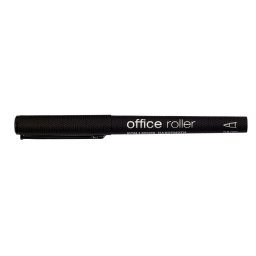 Roller 0,5mm cu capac, clips metal, NEGRU