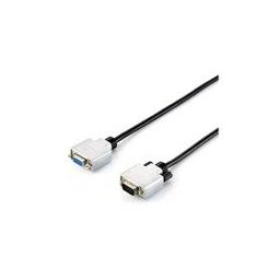 Cablu prelungitor Equip VGA HD15 male/female, ecranat dublu, 3m