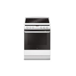Aragaz Amica, 618CE3.332HTaQ W, Alb, vitroceramica, 65L, extrudat, electric, 60 cm latime