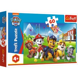 Puzzle Trefl - Paw Patrol, Catelusii in iarba, 60 piese