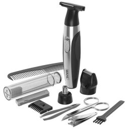 Trimmer Wahl 05604-616, alimentare baterie, 3 capete incluse, 0,5-23mm, argintiu