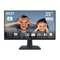 Monitor IPS LED MSI 24.5" PRO MP251, Full HD 1920 x 1080, VGA, HDMI, Boxe, 100 Hz, 1 ms Negru