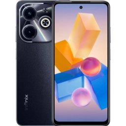 Telefon Mobil Infinix Hot 40i, Procesor Unisoc T606, IPS LCD 6.56", 4GB RAM, 128GB Flash, Camera Duala 50 + 0.08 MP, Wi-Fi, 4G, Dual Sim, Android, Negru