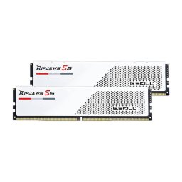 Memorie RAM G.SKILL Ripjaws S5, Tip DDR5, Capacitate 32GB, KIT 2x16GB, 6000 MHz, CL32, Alb, K2/6000J3238F16GX2-RS5W