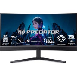Monitor Acer Predator X34 V3, 34'', VA, WQHD, 1ms, 180Hz, Negru