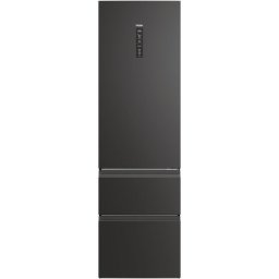 Combina frigorifica Haier HTW5620DNPT, 414 l, Total No Frost, Clasa D, WiFi, MyZone, Humidity Zone, SuperCooling, SuperFreezing, Holidays, H 205 cm, Negru