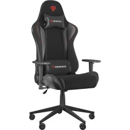 Scaun gaming Genesis Nitro 440 G2, material Synthetic PU + Textil, reglabil pe inaltime, greutate maxima suportata 120 kg, inaltime scaun reglabil 45- 52 cm, sezut si spatar textil ajustabil 150°, dimensiuni roti 60mm, Negru