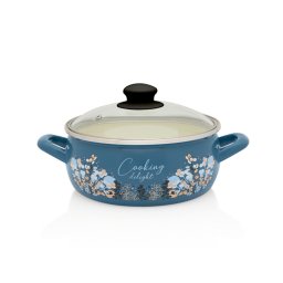 Cratita 1.5l capac sticla Cooking Delight Metalac email/16cm/1.5l