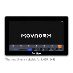 Monitor profesional pentru camera de filmat Portkeys LH5P II, Ecran 5.5", 10-bit (8+2 FRC), 1920x1080, Touchscreen 2000nits, 13W, Negru