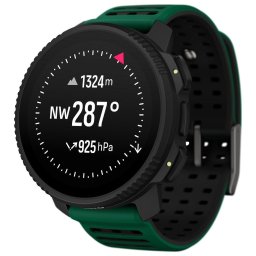 Ceas inteligent Suunto Vertical 2, 1.5 inch, AMOLED, culoare dispozitiv Negru, curea Verde pin