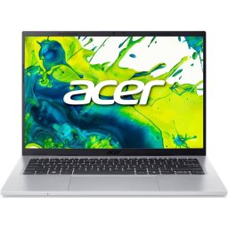 Laptop Acer Aspire Go 14 AG14-72P, Procesor Intel Core i3-1305U (10M Cache, pana la 4.50 GHz) 14 inch, WUXGA, 16GB DDR4, 512GB SSD, Intel UHD Graphics, No OS, Argintiu