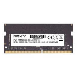 Memorie RAM PNY Performance 8GB DDR4 2666MHz SO-DIMM, 1x modul, Negru