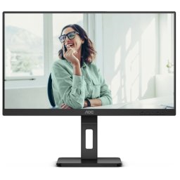 Monitor IPS LED AOC 24P3CV, 23.8 inch, Full HD (1920 x 1080), HDMI, DisplayPort, AMD FreeSync, Pivot, Boxe, 75 Hz, 4 ms, Negru