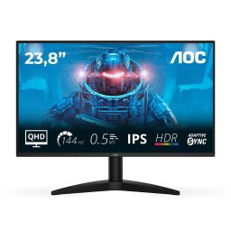 Monitor Gaming IPS LED AOC Q24B36X, 23.8 inch, QHD (2560 x 1440), HDMI, DisplayPort, 144 Hz, 4 ms GTG, Negru