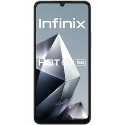 Telefon mobil Infinix Hot 60i, ecran 6.75 inch, Dual SIM, 8GB RAM, 256 GB, 5G, baterie 6000mAh, Android 15, Negru
