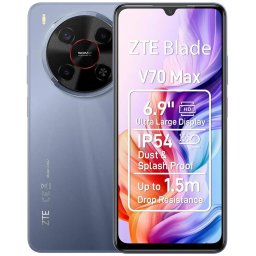 Telefon mobil ZTE Blade V70 Max, Dual SIM, 4GB, 128GB, 4G, 5200mAh, Gri galactic