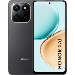 Telefon Honor X7d, 4G, 6.77 inch, 6GB RAM, 128GB, Dual SIM, 6350mAh, Negru Catifea