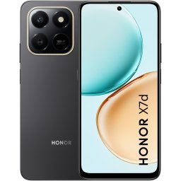 Telefon mobil Honor X7d, 6.77 inch, 4G, Dual SIM, 6GB RAM, 128GB ROM, 8MP/108MP+2M, 6350mAh, Negru Velvet