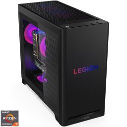 Sistem Desktop PC Gaming, Lenovo Legion T5 30AGB10, procesor AMD Ryzen™ 7 7800X3D pana la 5.00 GHz, 48GB DDR5 RAM, 1TB SSD, NVIDIA® GeForce RTX™ 5070 12GB GDDR7, No OS, Negru