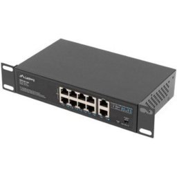 Switch Lanberg Gigabit Ethernet RSFE-8P-2GE-120, 10 porturi RJ-45, 8 porturi PoE+, 120W, fara management, montare in rack 1U 10/19 inch,