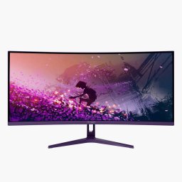 Monitor Gaming VA Arozzi Nova Curved AZ-NO-34T2K165-PP, 34", WQHD, 1 ms, 165 Hz, 2x DisplayPort, 2x HDMI, Audio, Sincronizare adaptiva, Mov