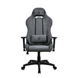 Scaun gaming Arozzi Torretta, material Soft Fabric, culoare Gri Cenusa
