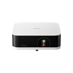 Proiector portabil Epson Lifestudio Pop EF-61W Diamond White cu sunet Bose, 700 lm, Google TV, Full HD (1920 x 1080), pentru utilizare in interior si in aer liber, Alb