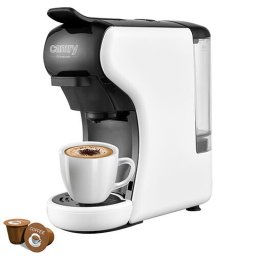 Espressor multicapsule Camry CR 4414, 3000 W,19 bar, recipient apa 0.6L, Alb-Negru