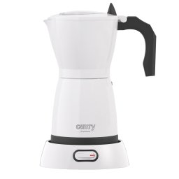 Cafetiera electrica pentru moka Camry CR 4415W, 480 W, Capacitate 300 ml, Alb-Negru