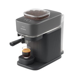 pressor Philips Baristina BAR300/60, 1500W, 16 bar, 1.2 L, portafiltru, cu functie extra-shot, rasnita ceramica, nivel ideal de macinare, presiune exacta, dozaj precis, tava detasabila, Negru