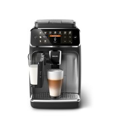 Espressor automat Philips EP4346/71 seria 4300, 1500 W, presiune 15 bari, solutie de lapte LatteGO, 8 tipuri de bauturi, ecran tactil intuitiv, Tehnologie noua SilentBrew pentru preparare silentioasa, rasnita ceramica, functie QuickStart, Negru-Bronz