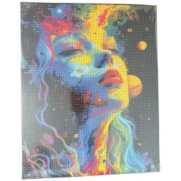 Tablou GR10 Goblen Diamante Rotunde, cu rama, 50 x 40 cm, Feminitate
