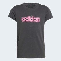 Tricou din bumbac ADIDAS Gri-Roz Fete