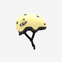 Cască role skateboard trotinetă bicicletă B100 galbenă copii