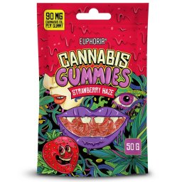 Euphoria Jeleuri cu ulei de canabis 1080mg Capsuni Strawberry Haze 50g