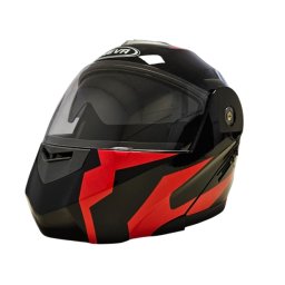 Casca Flip-up TECH L (negru + rosu)