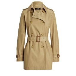 RALPH LAUREN Palton Cotton Blend-Db Blt Trnch 30" 297967126002 270 light beige