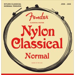 Fender 100 Clear/Silver Nylon Classic- Tie End 28-43