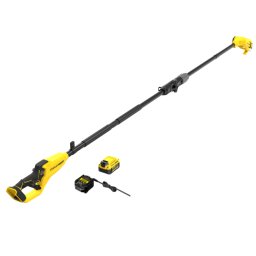 Fierastrau emondor cu acumulator 18V Stanley SFMCPS720M1-QW, motor fara perii, lama 20 cm, inaltime max. de taiere 4.5 m, livrat cu 1 x acumulator de 4.0 Ah si incarcator