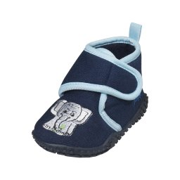 PLAYSHOES Papuci de casă 'Elefant' albastru marin / albastru deschis / gri deschis