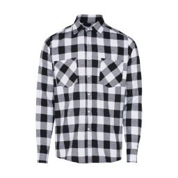 Urban Classics Cămașă negru / alb