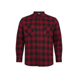 Urban Classics Cămașă roșu burgundy / negru