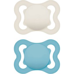 MAM Supreme 0m+ suzetă Turquoise/ Beige 2 buc