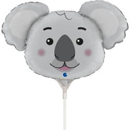 Balon folie mini figurina cap urs koala 40 25 cm