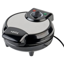 Aparat pentru vafe / gofre forma de inimioare Voltz V51442GA, 1300W, 5 inimioare, Control temperatura, Negru