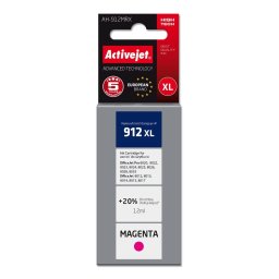 Activejet AH-912MRX ink for HP printers, Replacement HP 912XL 3YL82AE; Premium; 990 pages; purple
