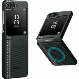 Husa Husa Pitaka MagEZ 3, 600D Aramida, Samsung Galaxy Z Flip 5, MagSafe, Rhapsody
