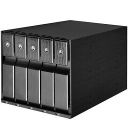 HDD Rack SilverStone SST-FS305-12G Externes 3,5-Zoll-Gehäuse, 5-Bay - Schwarz